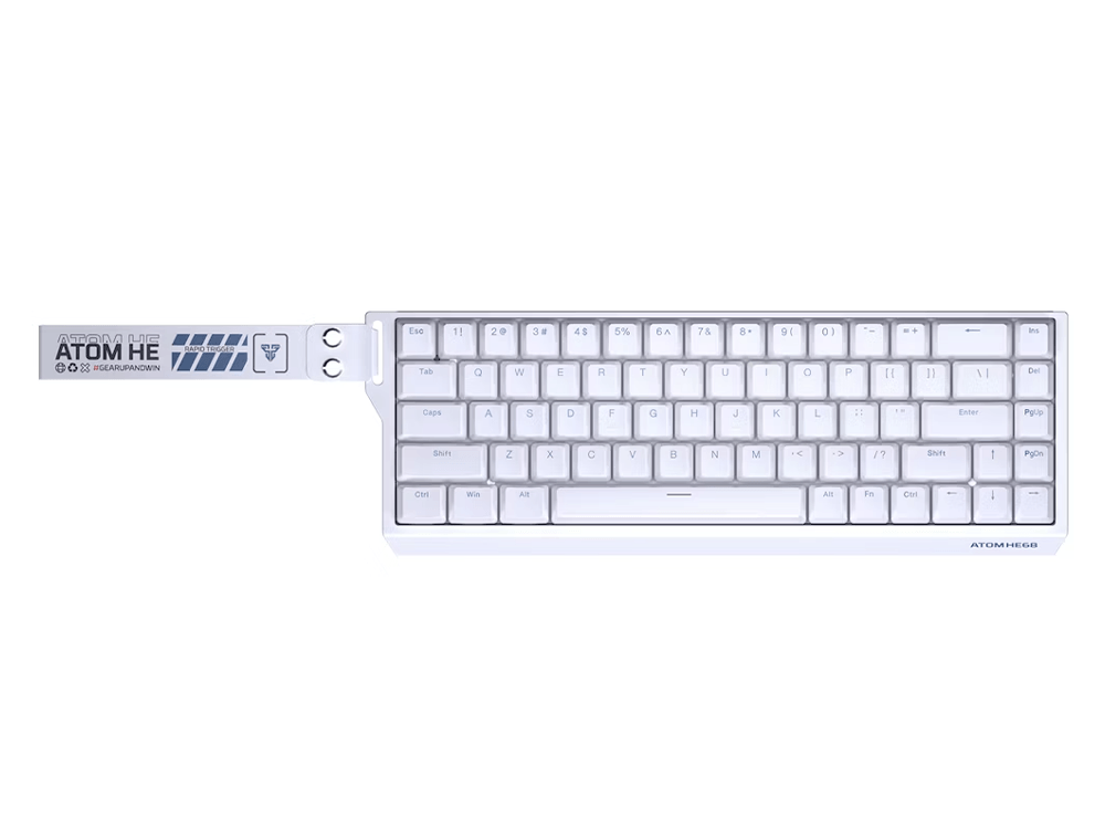 FANTECH ATOM HE68 MK811, High‑Precision Magnetic‑Switch Mechanical Keyboard - White