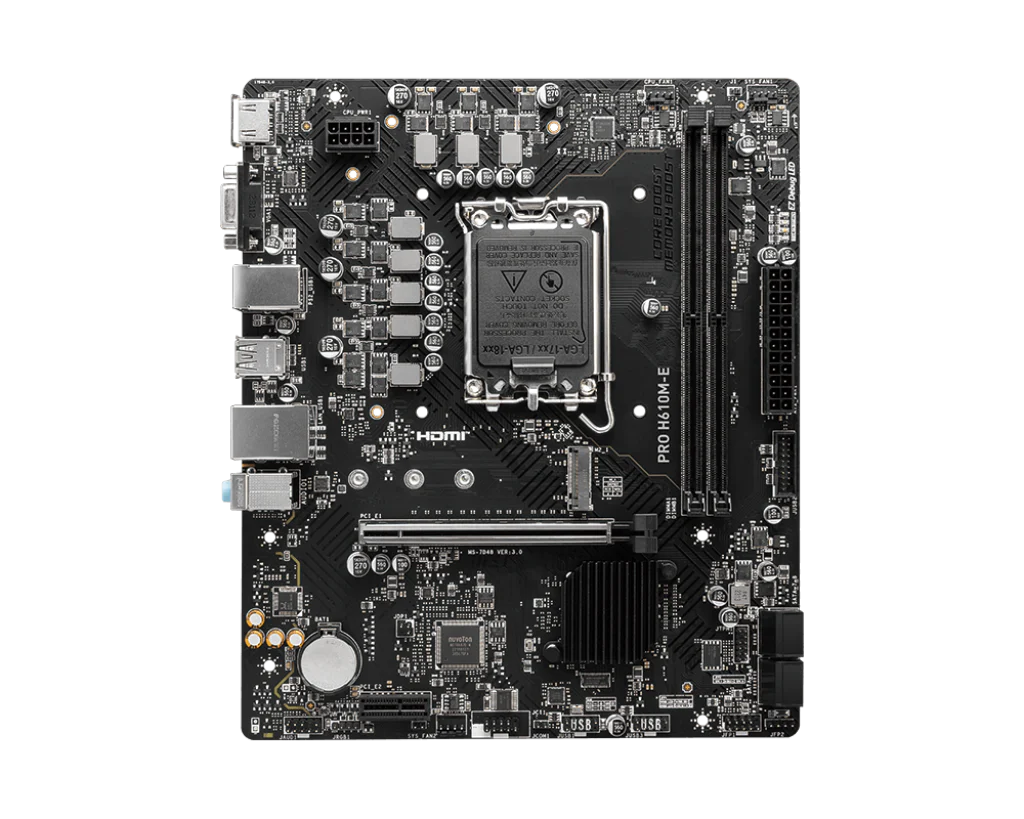 MSI PRO H610M-E Micro-ATX DDR5 Motherboard