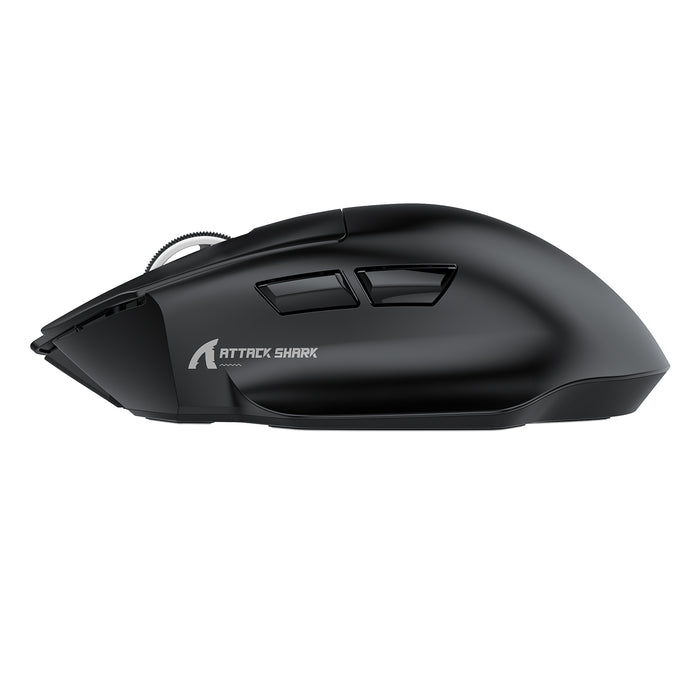 ATTACK SHARK V6 Ultra-Light Tri-Mode Gaming Mouse - Black