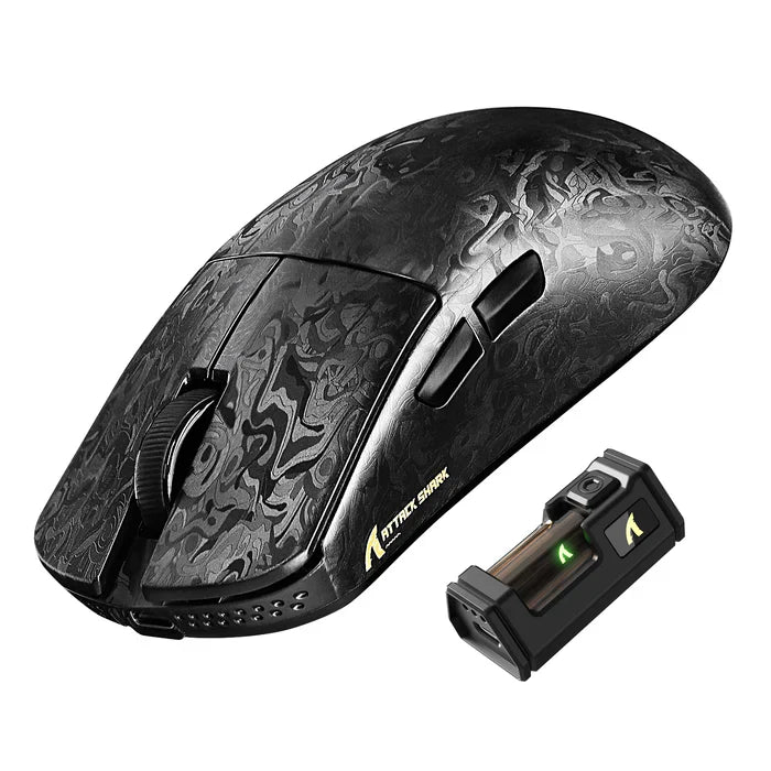 ATTACK SHARK R11 ULTRA Carbon Fiber Wireless 8K Gaming Mouse - Ink Blade