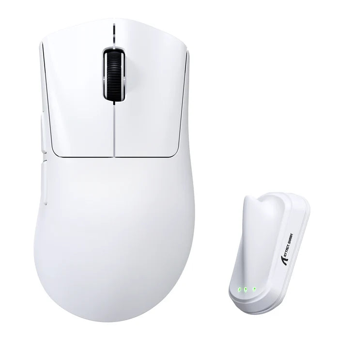 ATTACK SHARK V8 Ultra-Light Ergonomic Wireless Gaming Mouse - White
