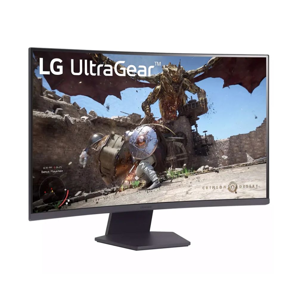 LG 32GS60QC-B 32" QHD 1000R Curved Display 180Hz refresh rate 1ms (GtG) response