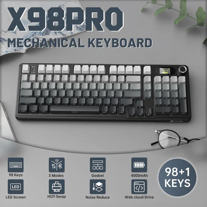 ATTACK SHARK X98PRO Wireless Gaming Keyboard - MOON NIGHT