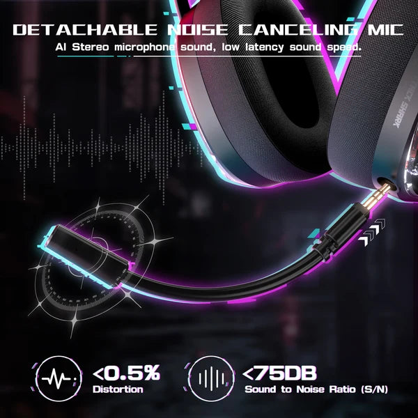 ATTACK SHARK L60 Ultra-Light Tri-Mode Gaming Headset - BLACK