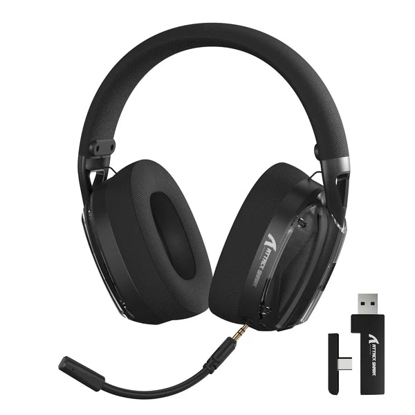 ATTACK SHARK L60 Ultra-Light Tri-Mode Gaming Headset - BLACK