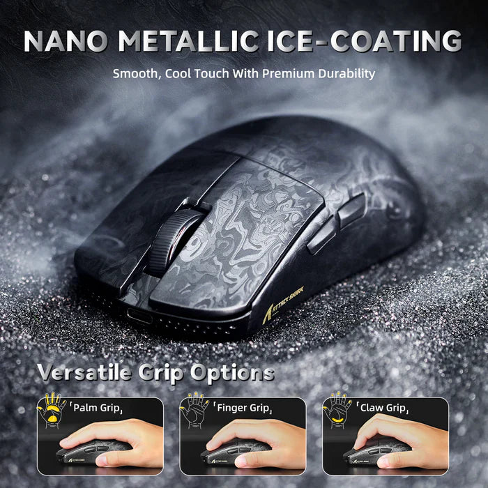 ATTACK SHARK R11 ULTRA Carbon Fiber Wireless 8K Gaming Mouse - Ink Blade
