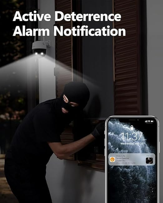 Cruiser SE+ Imou WiFi Camera (Cruiser SE 5MP) Outdoor Security Camera Color Night Vision with Floodlight and Microphone, (5MP) FHD Pan/Tilt 2.4G Wi-Fi Camera, IPC-K7CP-5H1WE Cruiser SE 5MP IPC-K7CP-5HW1WE