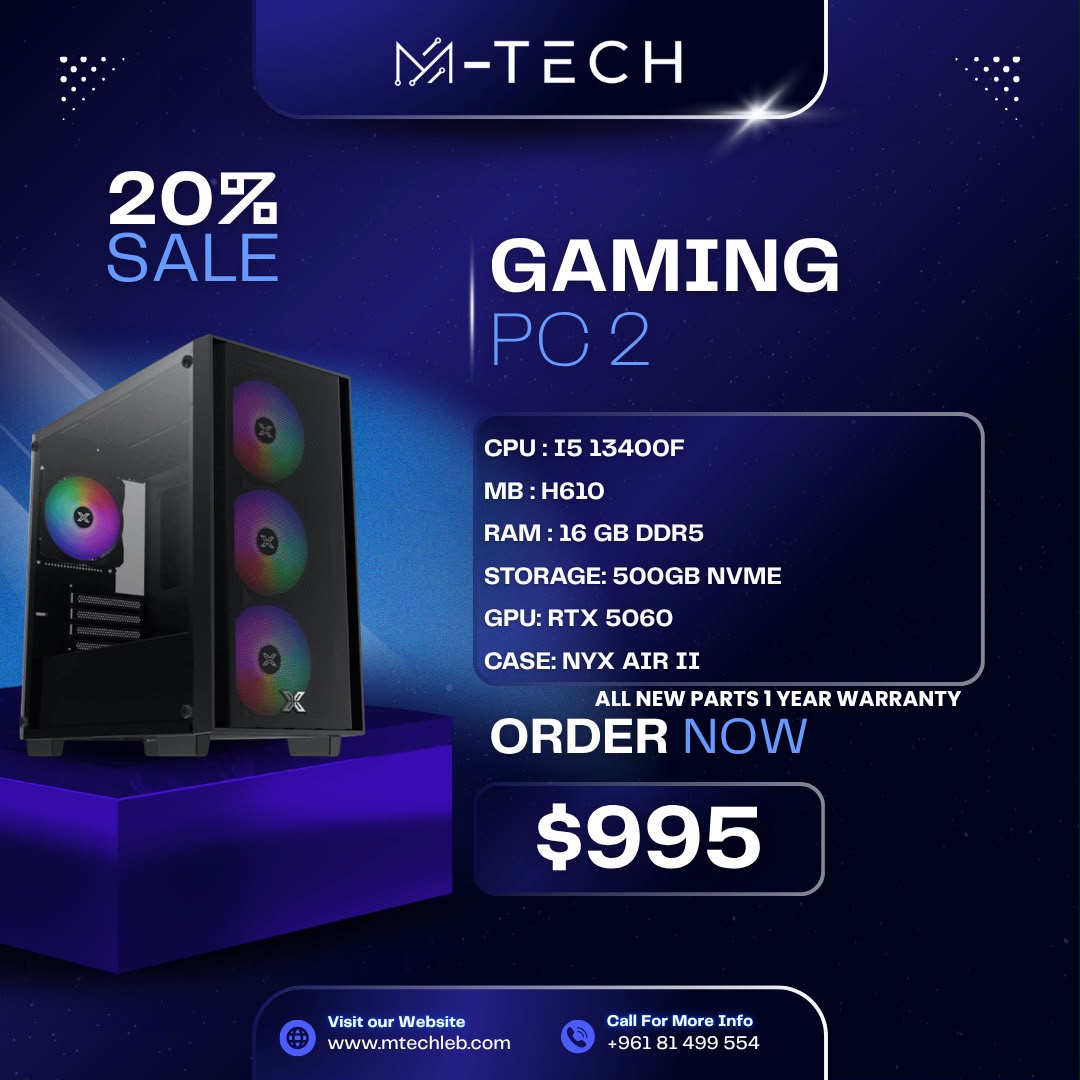 PC OFFER 2 : I5 13400F RTX 5060