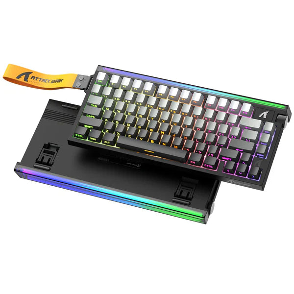 ATTACK SHARK R85 HE Rapid Trigger wired mechanical Keyboard Magnetic Switch with Custom Lightbox - moonnight