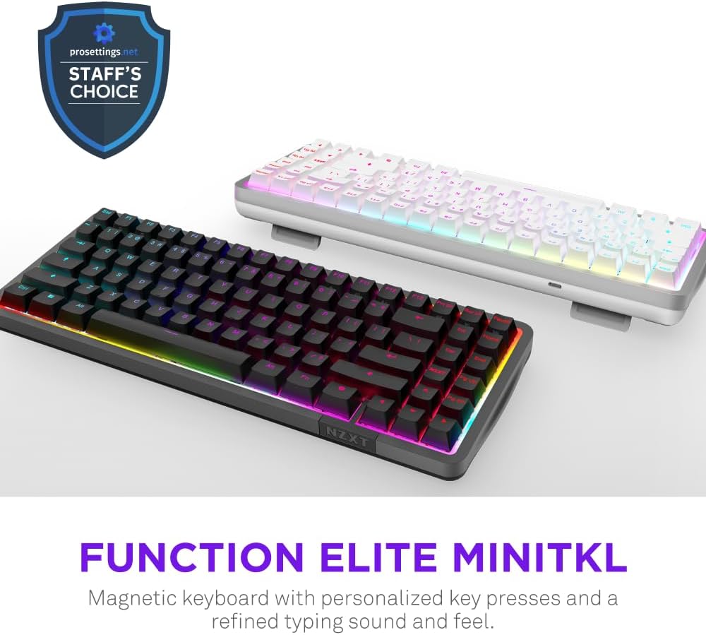 NZXT Function Elite MiniTKL Gaming Keyboard - Black