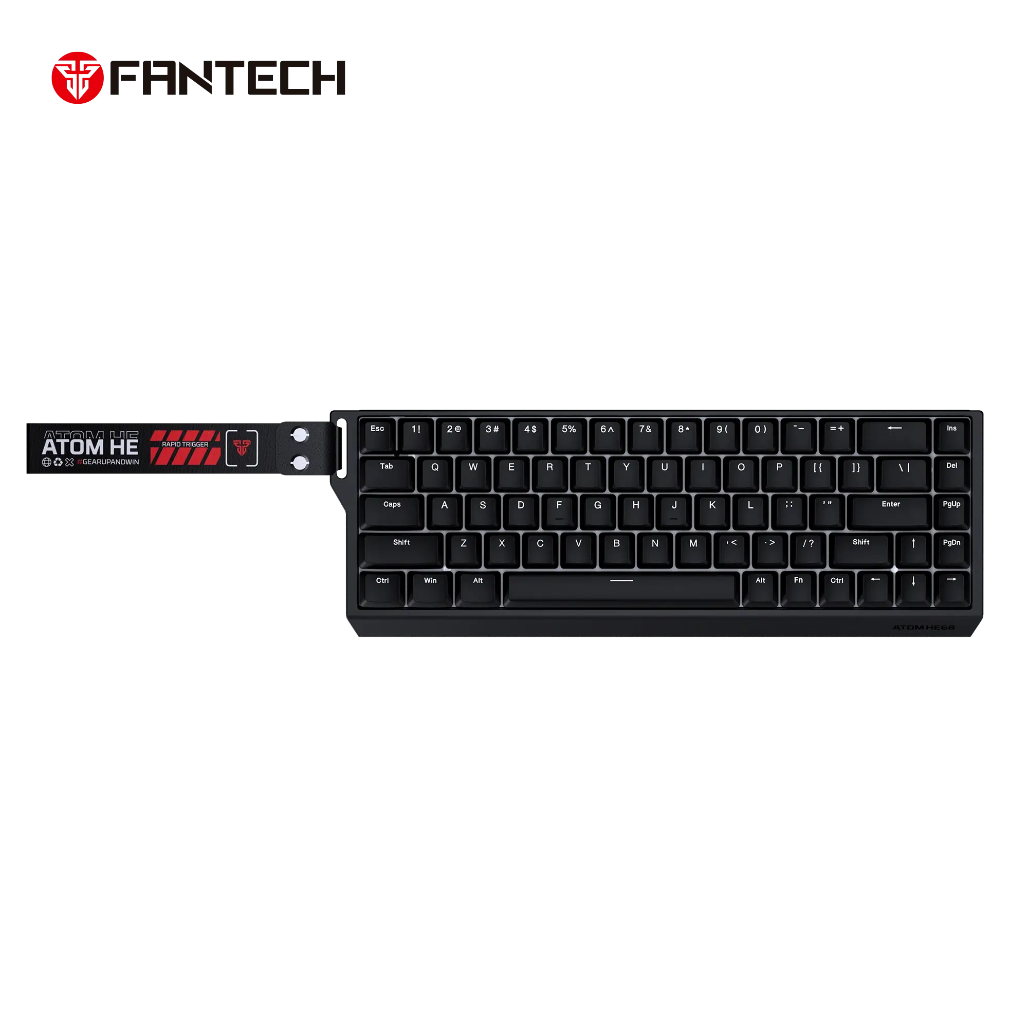 FANTECH ATOM HE68 MK811, High‑Precision Magnetic‑Switch Mechanical Keyboard - Black