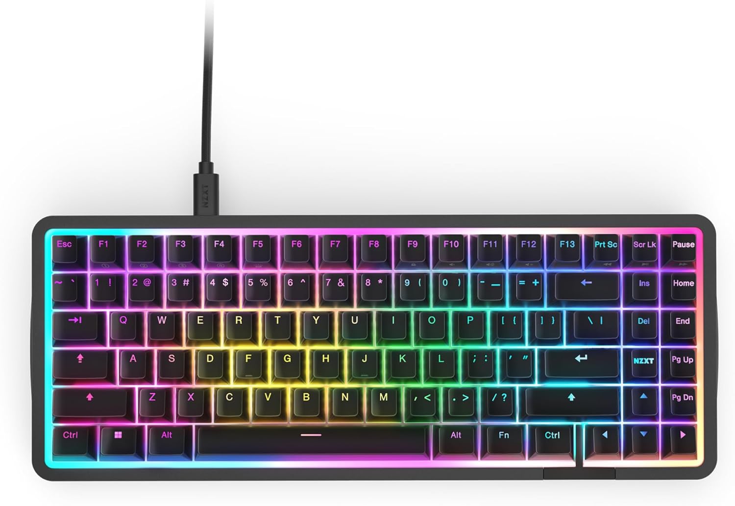 NZXT Function Elite MiniTKL Gaming Keyboard - Black
