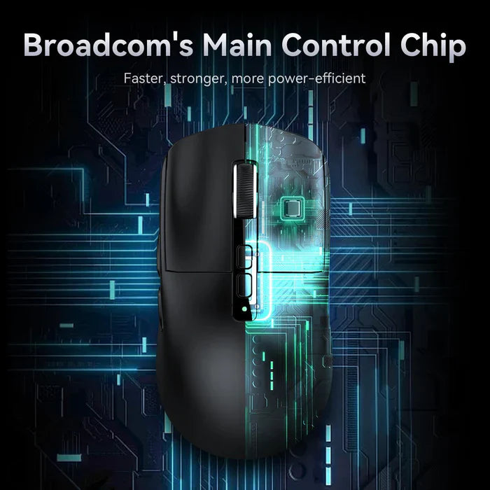 ATTACK SHARK X6 Three Modes Gaming Mouse With Charging Dock - Black