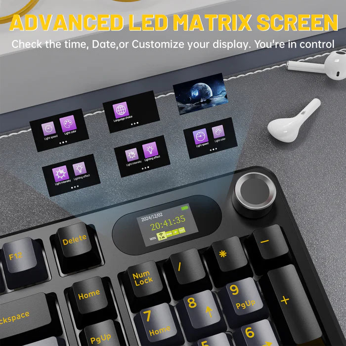 ATTACK SHARK X98PRO Wireless Gaming Keyboard - Star Black