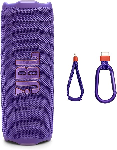 JBL Flip 7 - Portable Waterproof and Drop-Proof Speaker, Bold Pro Sound with AI Sound Boost, 16Hrs of Playtime, and PushLock System with Interchangeable Accessories