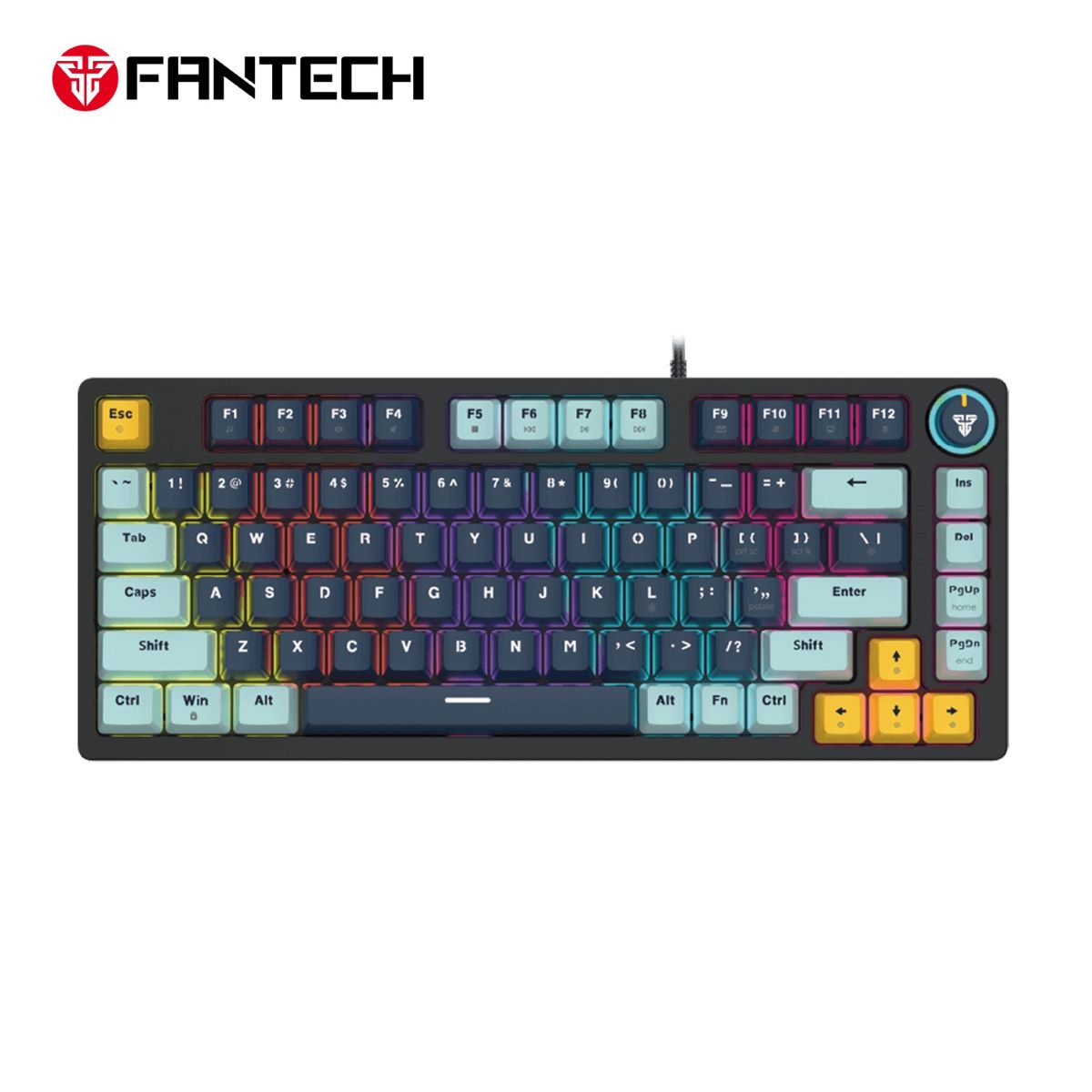 Fantech MIZU Edition MK875V2 - ATOM81, Wired Mechanical Keyboard NAVY BLUE