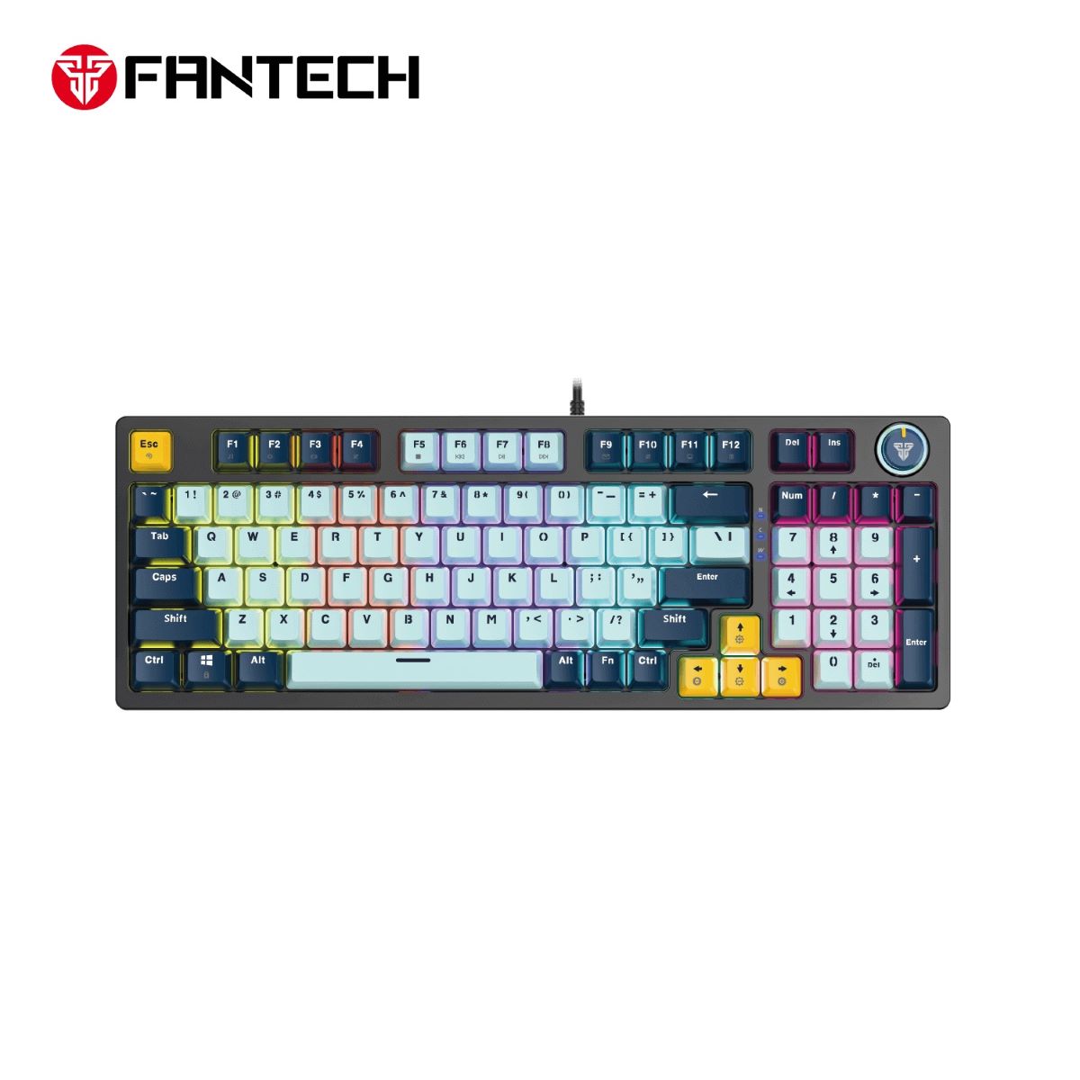 Fantech MIZU Edition MK890V2 - ATOM96, Wired Mechanical Keyboard Sky Blue