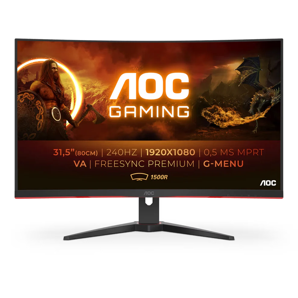 AOC Gaming Monitor 32" C32GZE FHD Curved 240Hz