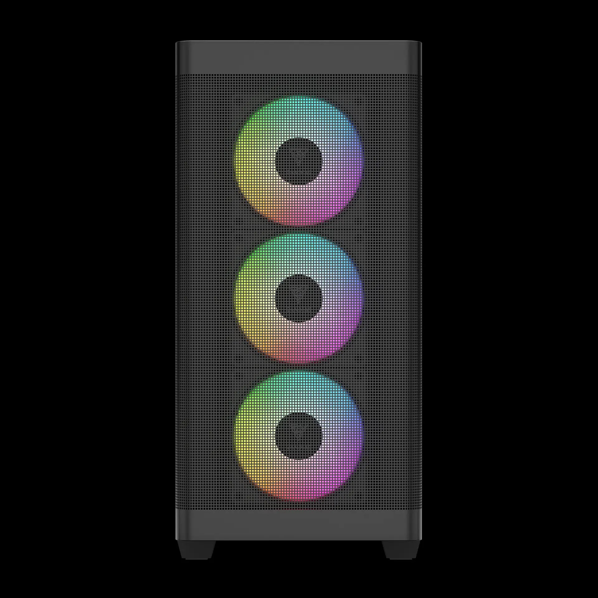 GAMDIAS ATHENA M3 – High-Airflow Mid-Tower With 4 ARGB PWM Fans - Black