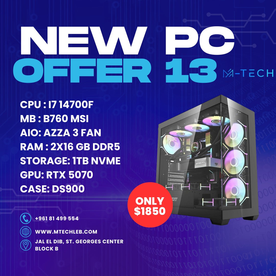 PC OFFER 13 - I7 14700F RTX 5070