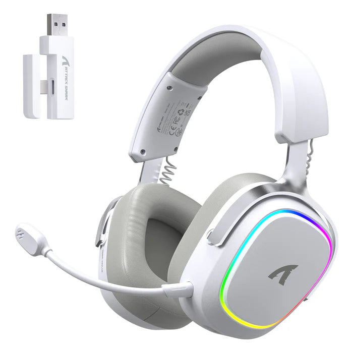 ATTACK SHARK G800 Wireless Gaming Headset - White