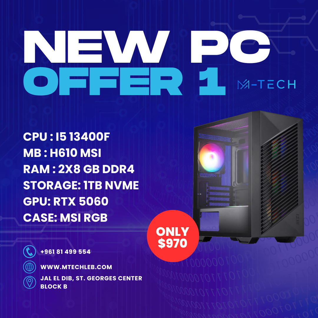 PC OFFER 1 - I5 13400F RTX 5060