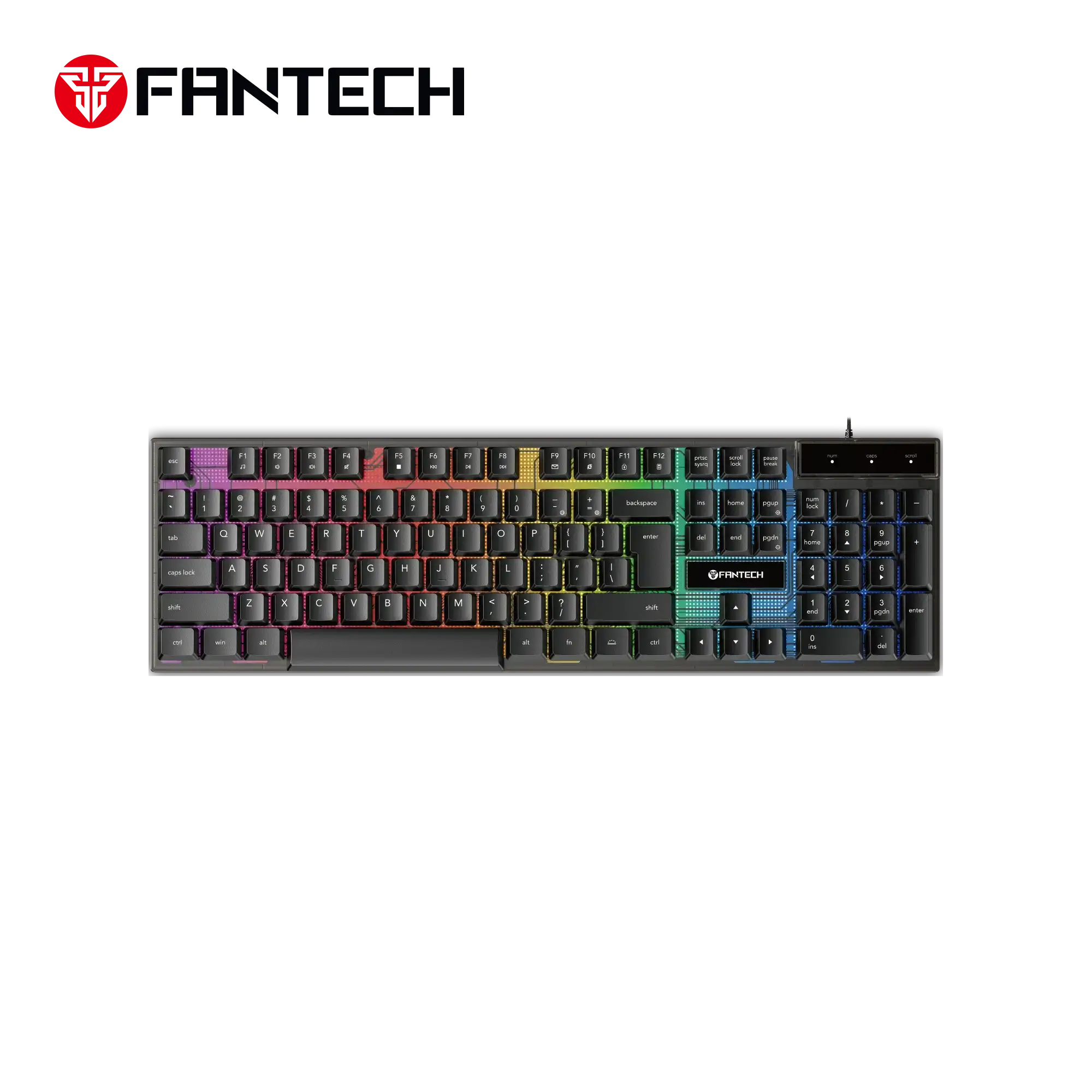 Fantech K515S SHIKARI S, RGB Lighting, Wired Gaming Keyboard