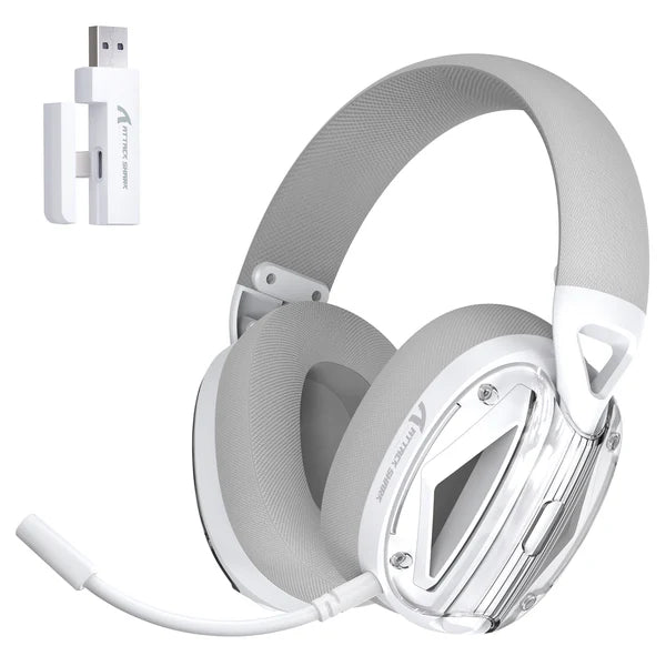 ATTACK SHARK L60 Ultra-Light Tri-Mode Gaming Headset - WHITE