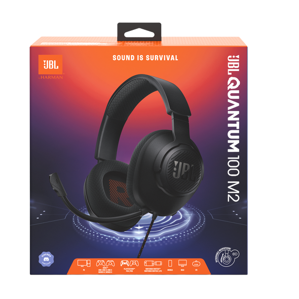 JBL Quantum 100 M2 Wired Over-Ear Gaming Headphones
