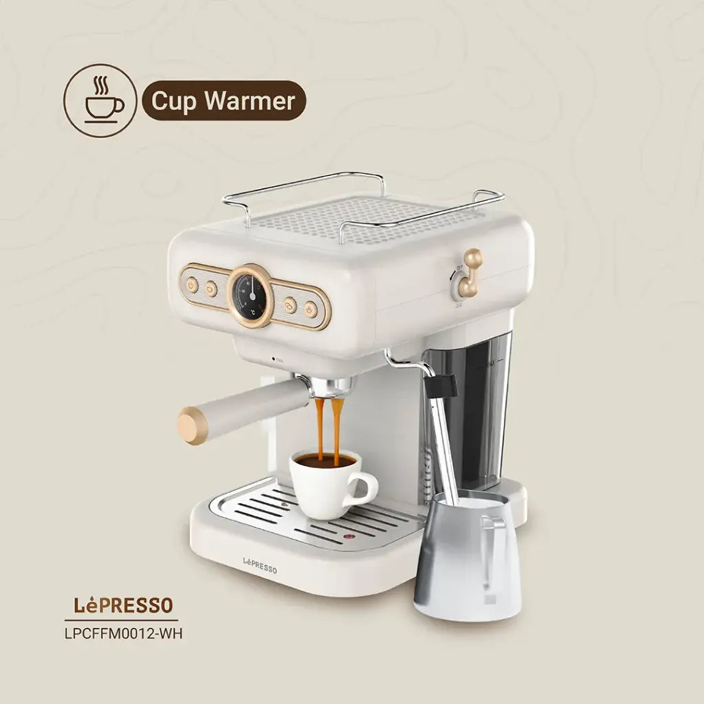 LePresso Retro Espresso Boiler Machine Gauge and Milk Steamer