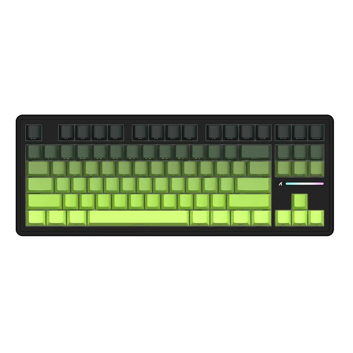 ATTACK SHARK M87PRO Wireless Mechanical Keyboard with Side Printed PBT Keycaps - Green Tea White Jade