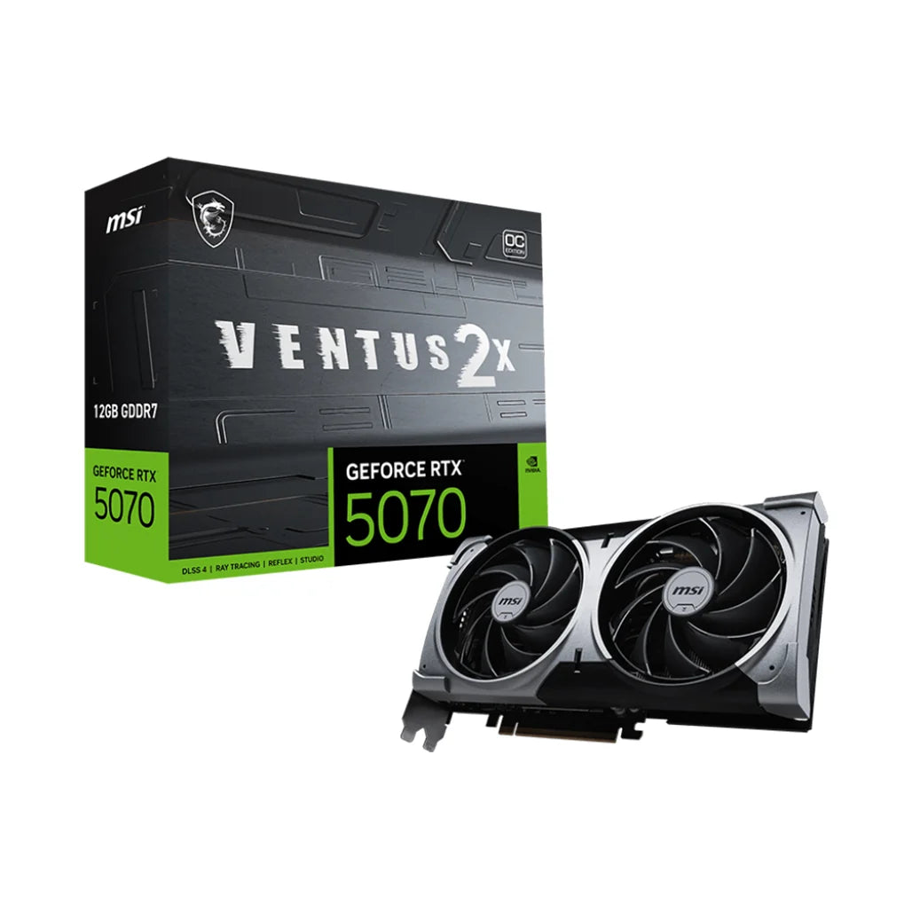 MSI GeForce RTX 5070 12G VENTUS 2X OC GDDR7 Graphics Card