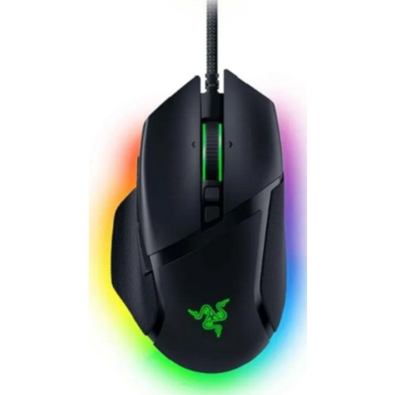 Razer Basilisk V3 Ergonomic Wired Gaming Mouse - Classic Black | RZ01-04000100-R3M1 – 26,000 DPI, 10+1 Programmable Buttons, Razer HyperScroll Tilt Wheel, Optical Mouse Switches Gen-2, Chroma RGB, Speedflex Cable