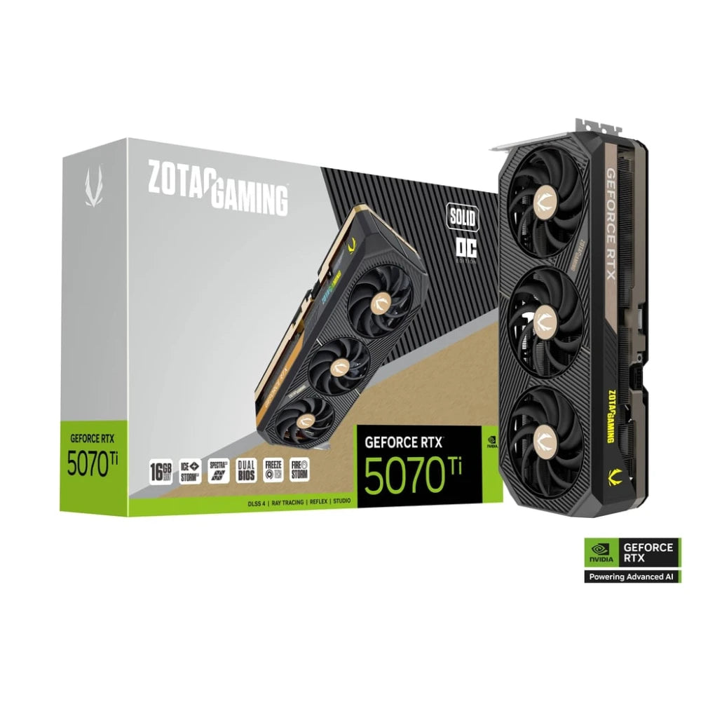 Zotac Gaming GeForce RTX 5070 TI Solid OC 16GB GDDR7 Graphics Card