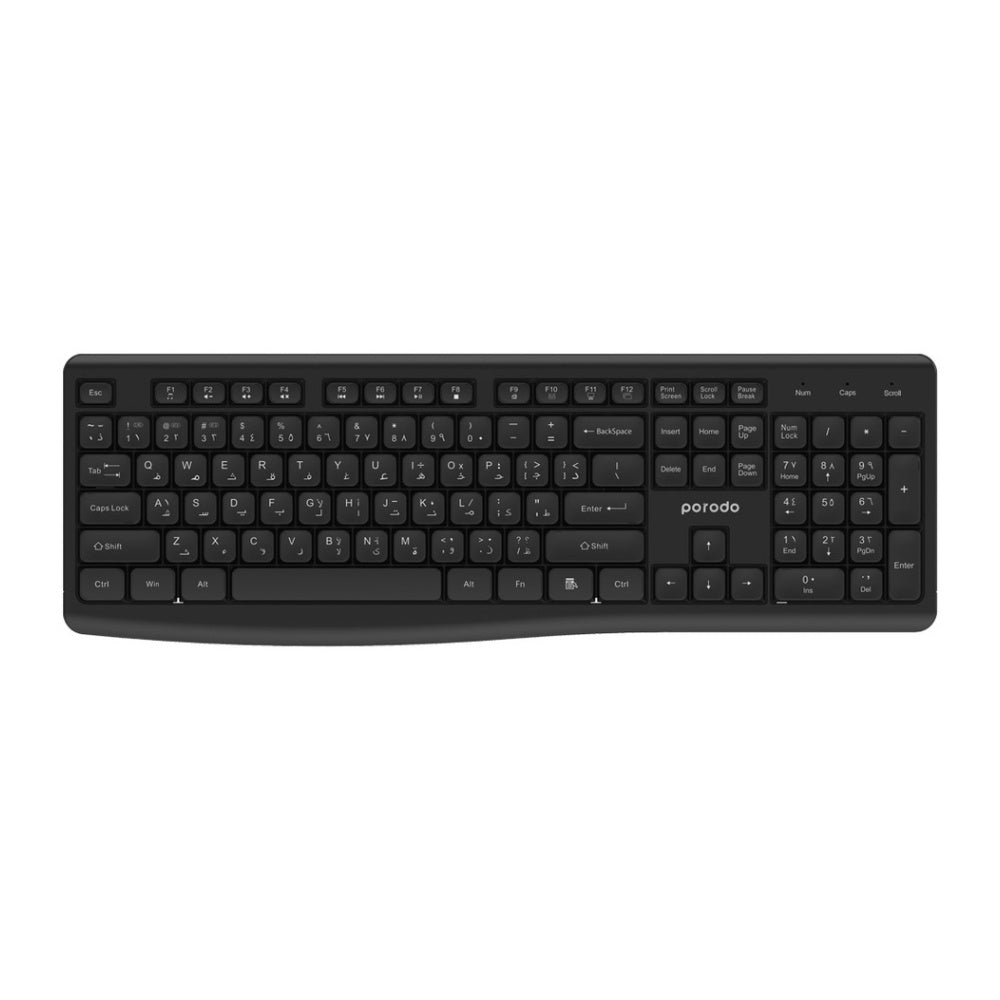 PORODO WIRELESS+BT KEYBOARD AND MOUSE COMBO