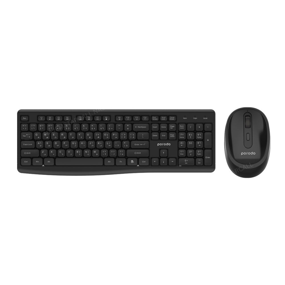 PORODO WIRELESS+BT KEYBOARD AND MOUSE COMBO