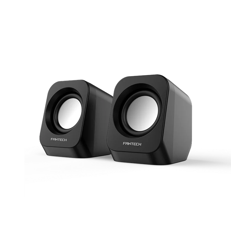 FANTECH CUBO GS207 Wired Stereo Speakers, 6W Output, Dual 52mm Drivers, USB + 3.5mm AUX