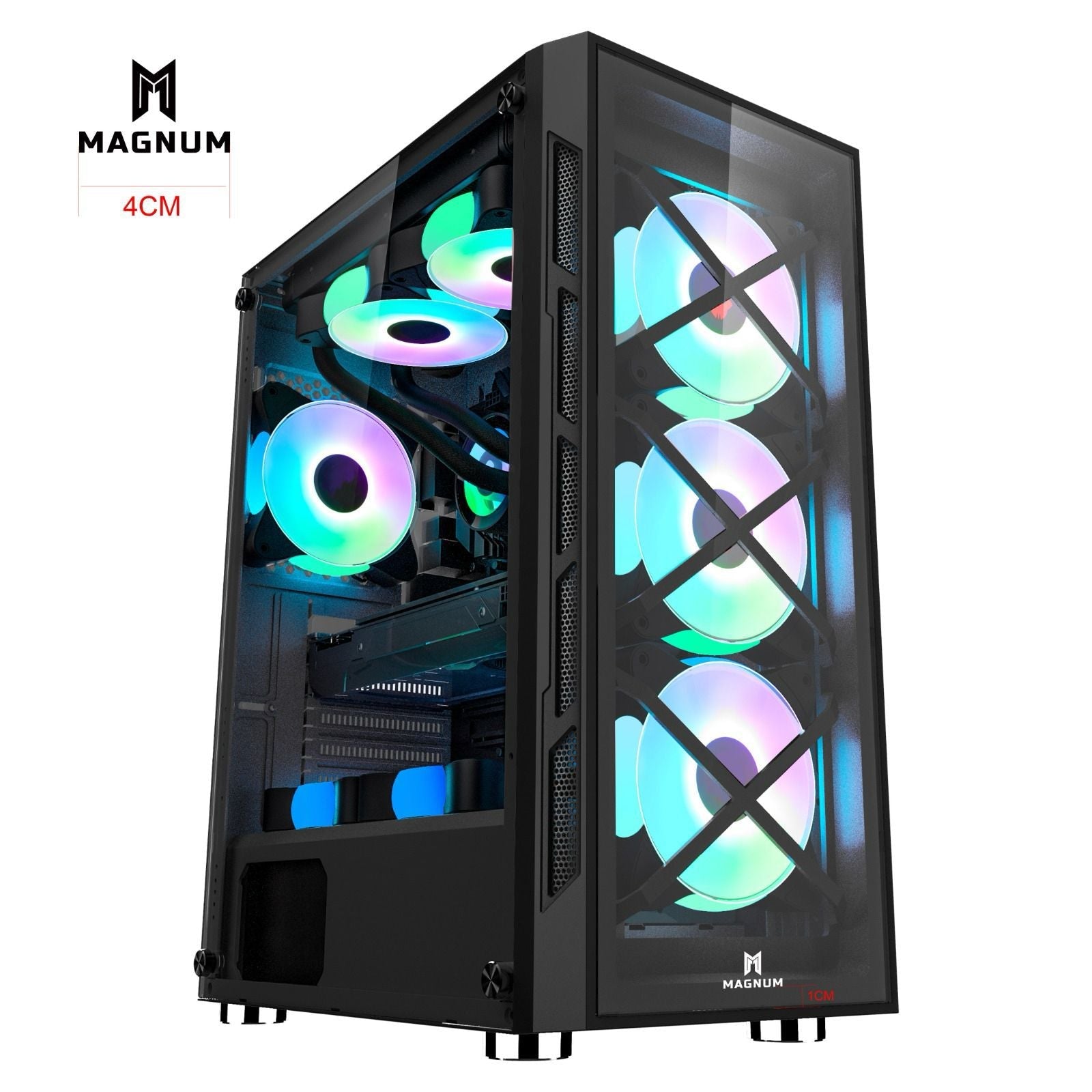 Magnum Gaming case with 4 RGB Fans