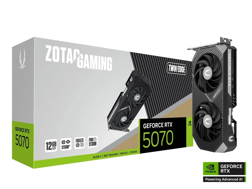 ZOTAC GAMING GeForce RTX 5070 Twin Edge 12GB