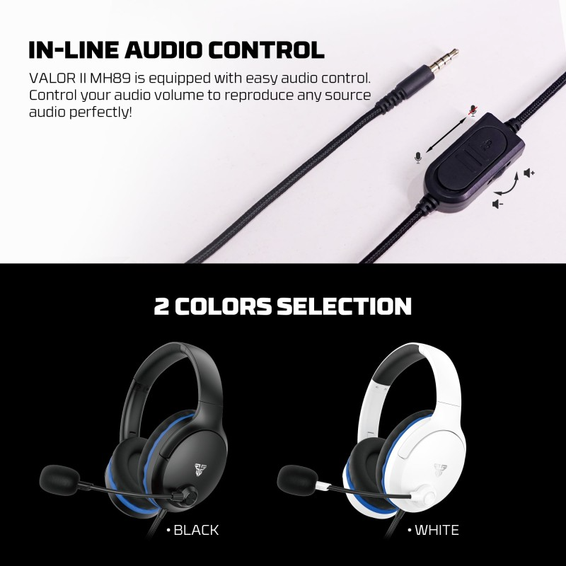 Fantech MH89 VALOR Premium Gaming & Audio Headset | BLACK