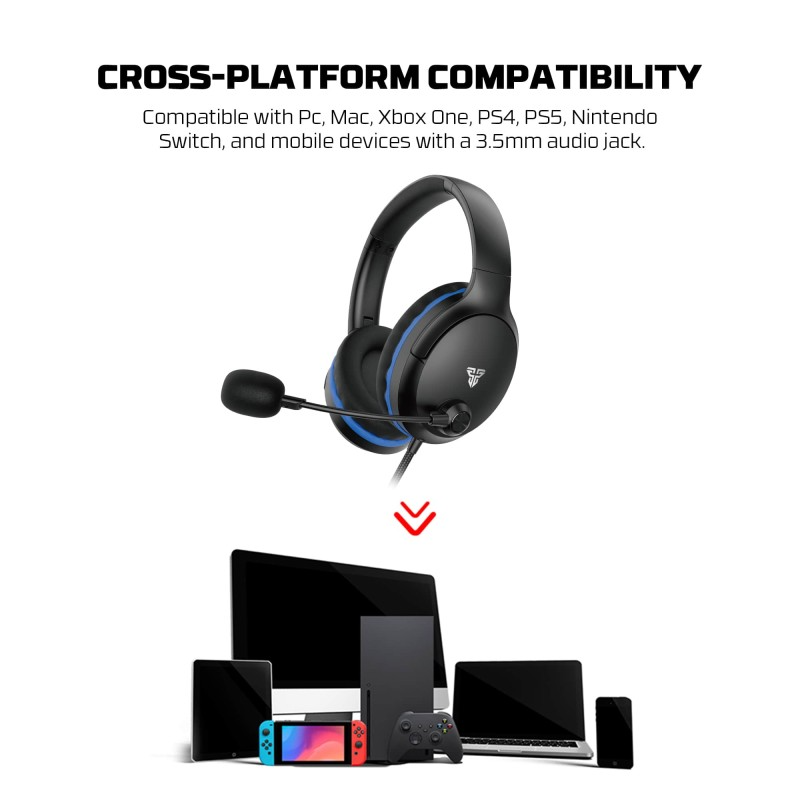 Fantech MH89 VALOR Premium Gaming & Audio Headset | BLACK