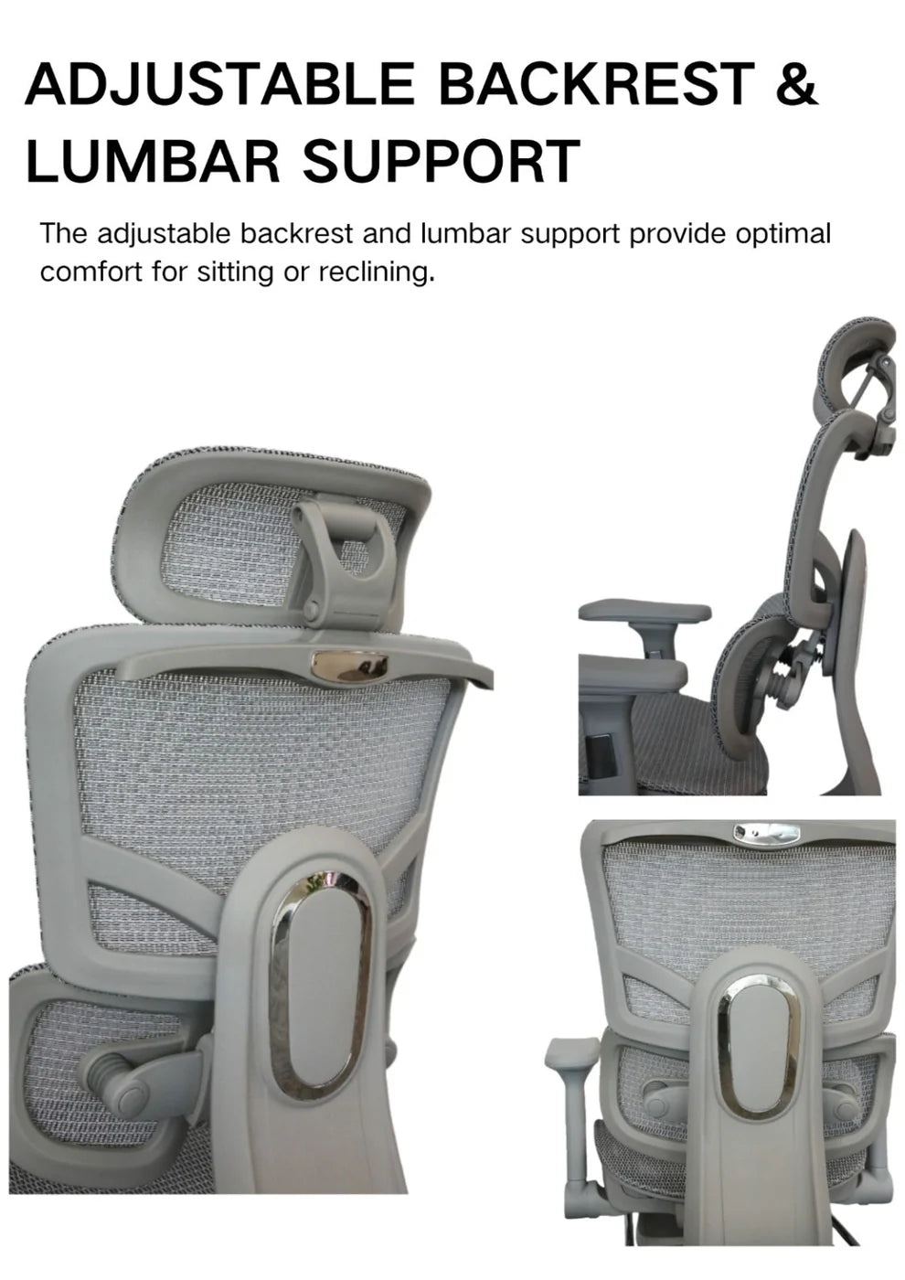 ERGOFLEX Ergonomic Office Chair Grey