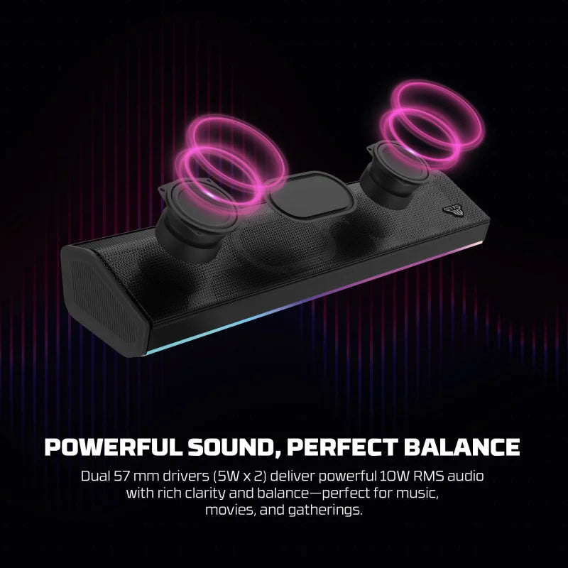 FANTECH BS162 GROOVE BAR PRO , 4-Mode Connectivity Speaker with Powerful Sound, and RGB Lights
