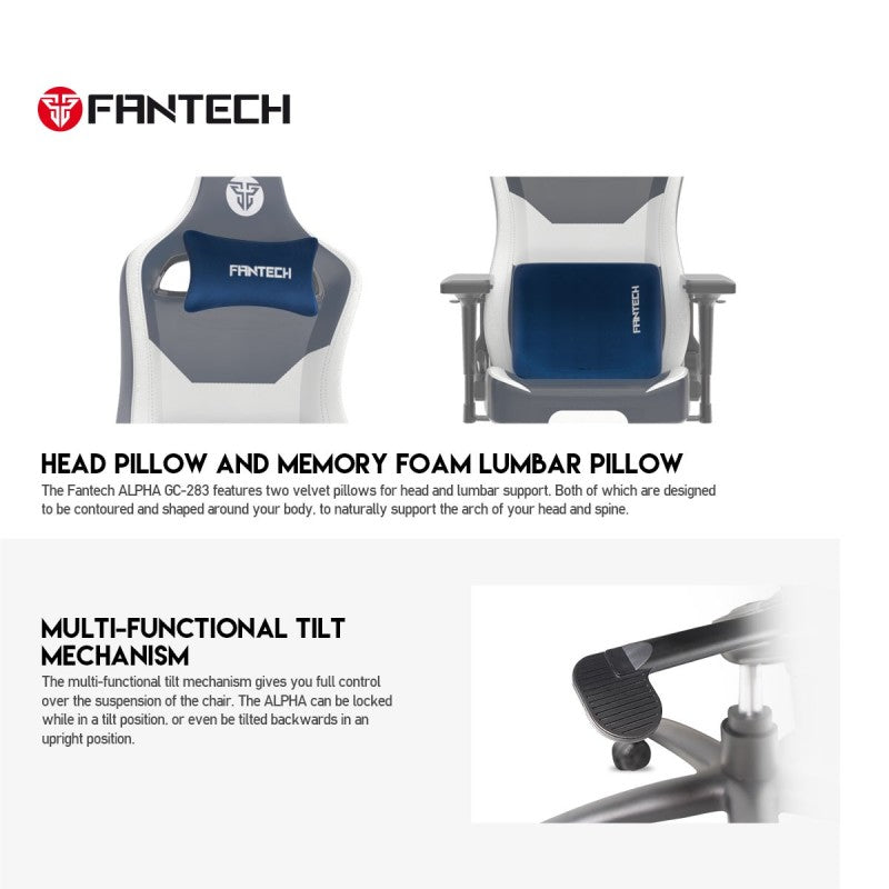 FANTECH GC283 ALPHA Gaming Chair- Red