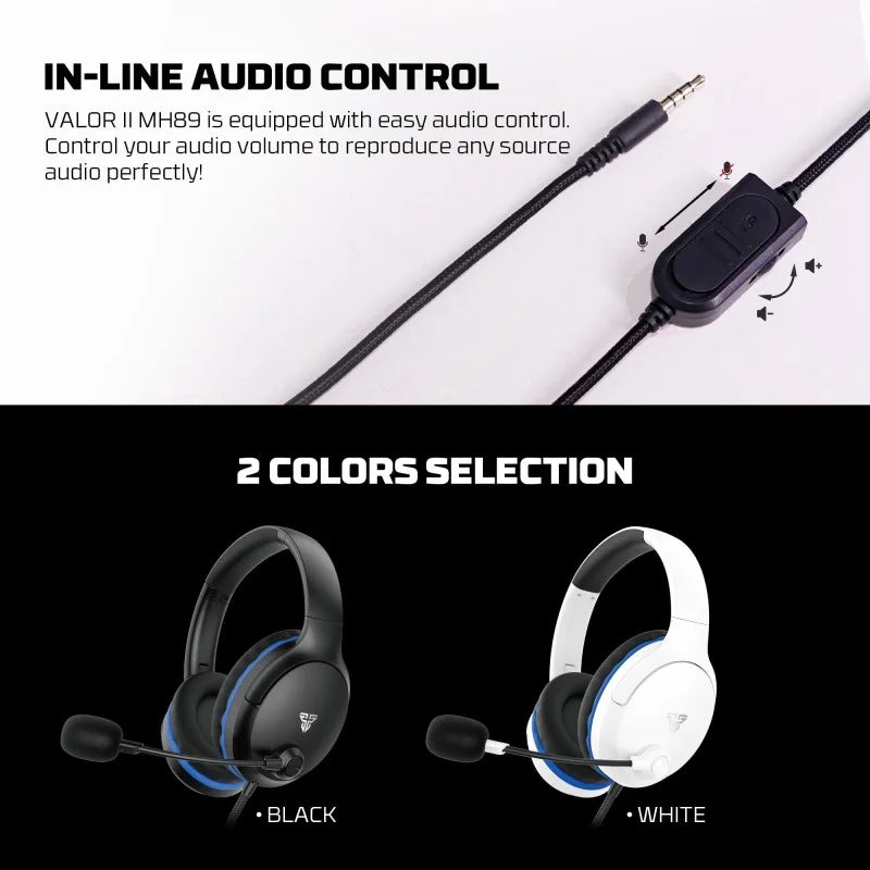 Fantech MH89 VALOR Premium Gaming & Audio Headset | WHITE