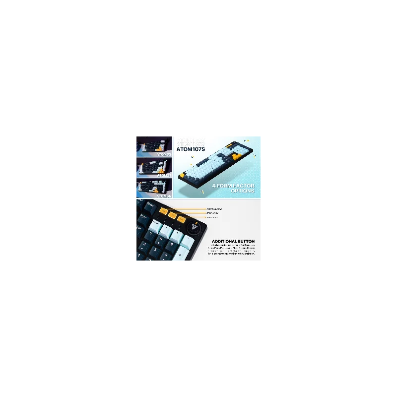 Fantech MIZU Edition MK893S - ATOM107S, Wired Mechanical Keyboard Sky Blue