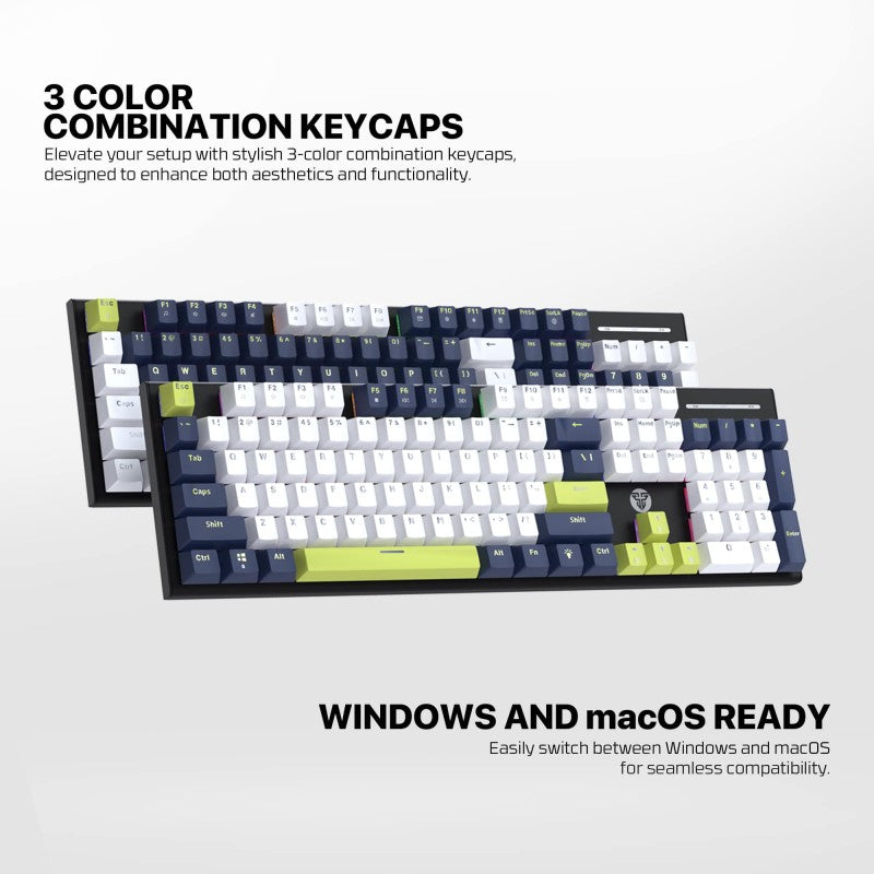 Fantech MORI Edition MK878S - ATOM104S, Wired Mechanical Keyboard BLUE