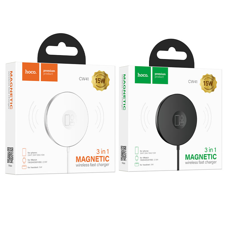 Hoco 3in1 Magnetic Wireless Fast Charger - CW41