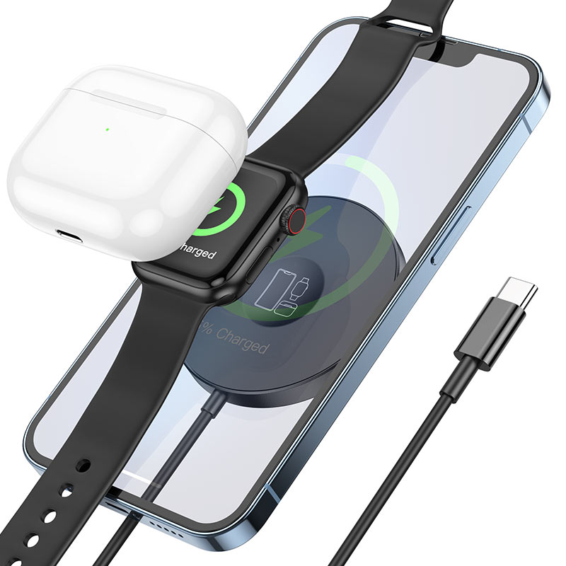 Hoco 3in1 Magnetic Wireless Fast Charger - CW41