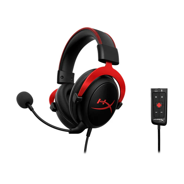 HyperX Cloud II Wired Gaming Headset-Black-Red